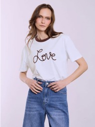 t-shirt με διχρωμία sq7642.4126+2