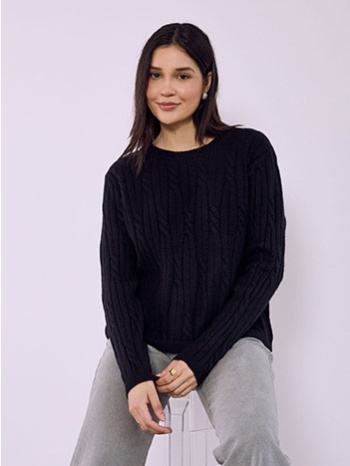 πουλόβερ με ανάγλυφες λεπτομέρειες sq7568.4072+1 σε προσφορά