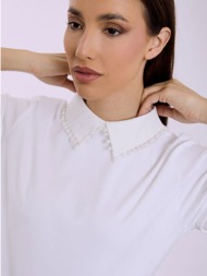 μπλούζα με γιακά και πέρλες sq7642.4125+1