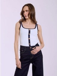 τοπ με διακοσμητικά κουμπιά sq7642.4111+4