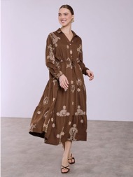 φόρεμα μάξι με μεταλλιζέ κεντήματα sq7948.8279+2