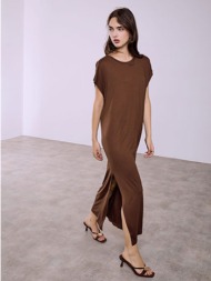 φόρεμα μάξι με άνοιγμα στο πλάι sq0028.8901+2