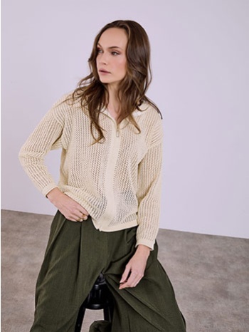 ζακέτα διάτρητη με κουκούλα sq7693.5615+4 σε προσφορά