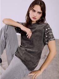 μπλούζα με τρουκς στα μανίκια sq7590.4756+2