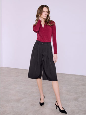 βερμούδα με πιέτες sq7732.1395+1 σε προσφορά