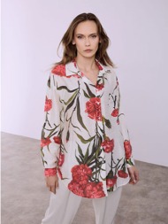 πουκαμίσα φλοράλ με τσέπη sq8011.3997+2