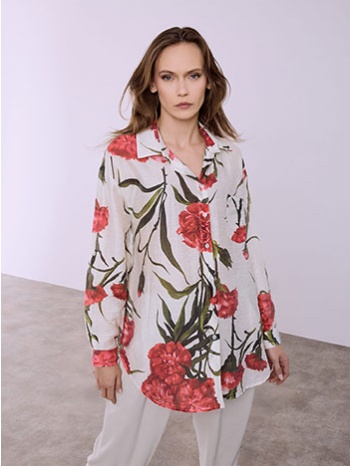 πουκαμίσα φλοράλ με τσέπη sq8011.3997+2