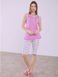 σετ πιτζάμας φλοράλ με καρδιά sq7983.0316+2