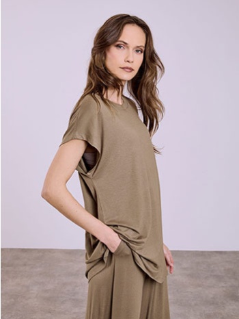 μπλούζα με ανοίγμα τα στο πλάι sq0028.4994+3