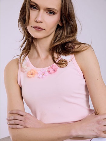 τοπ με διακοσμητικά λουλούδια sq7642.4136+4