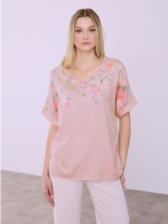 μπλούζα με φλοράλ λεπτομέρειες sq7834.4642+4