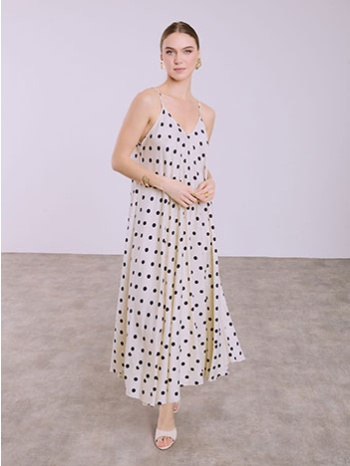 φόρεμα μάξι πουά sq7633.8569+3