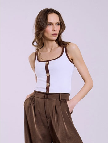 τοπ με διακοσμητικά κουμπιά sq7642.4111+3