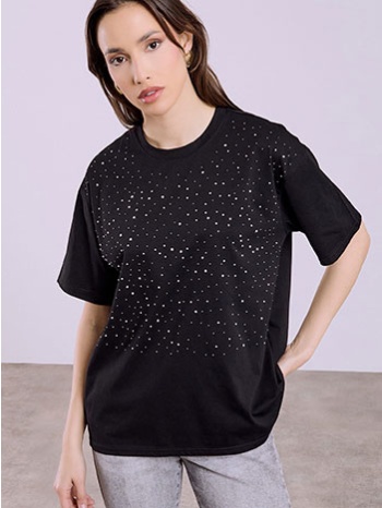 t-shirt με strass sq7616.4053+2