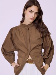 πουκάμισο με βολάν στη λαιμόκοψη sq1376.3877+2