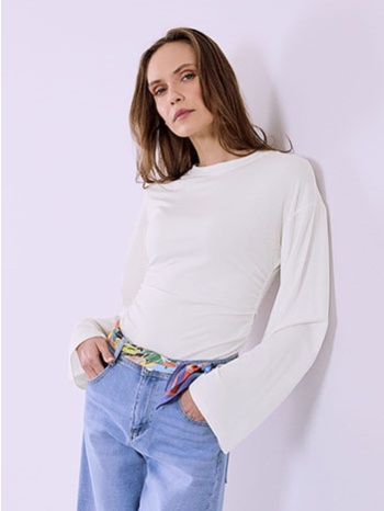 μπλούζα με σούρες στο πλάι sq874.4081+1