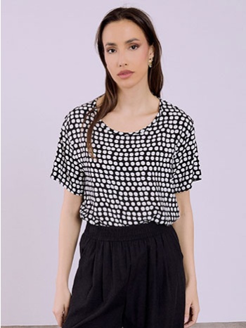 μπλούζα με πουά sq7616.4058+2