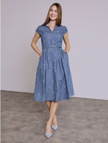 φόρεμα με κέντημα λουλούδια sq7999.8675+2