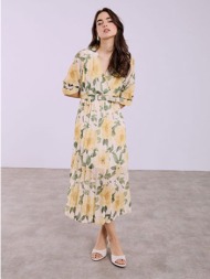 φόρεμα φλοράλ κρουαζέ sq7569.8552+1