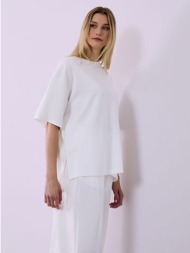 μπλούζα oversized με ανοίγματα στο πλάι sq874.4751+3