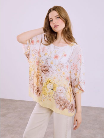 μπλούζα φλοράλ oversized sq7570.4871+1