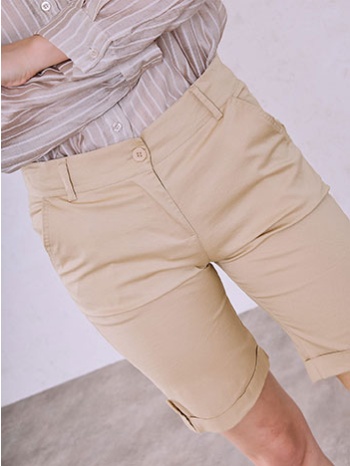 βερμούδα με γυριστό τελείωμα sq7911.1701+4