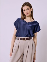 μπλούζα με συνδυασμό υφασμάτων sq7616.4615+9