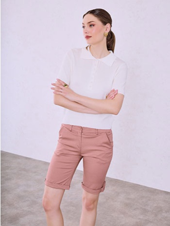 βερμούδα με γυριστό τελείωμα sq7911.1701+5