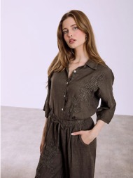 πουκάμισο λινό με ...