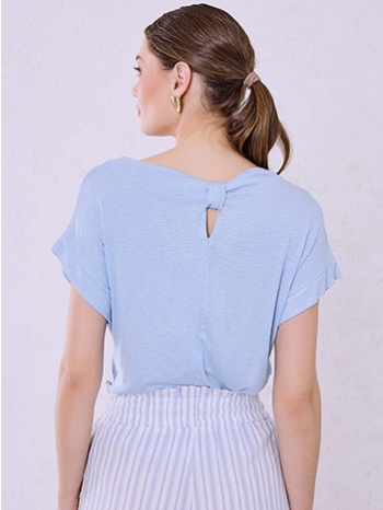 μπλούζα με ντραπέ λαιμόκοψη sq7570.4087+2