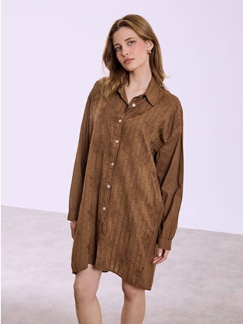 σεμιζιέ φόρεμα με ανάγλυφο πουά sq7751.8723+1