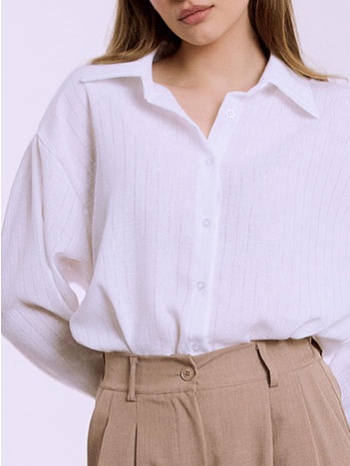 πουκάμισο με μεταλλιζέ ρίγες sq7569.3026+1