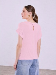 μπλούζα με ντραπέ λαιμόκοψη sq7570.4087+5