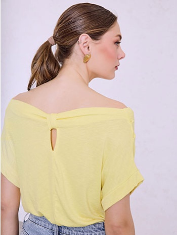 μπλούζα με ντραπέ λαιμόκοψη sq7570.4087+3