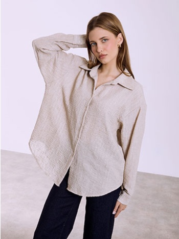 πουκάμισο με μεταλλιζέ ρίγες sq7569.3026+3