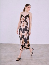 φούστα σατέν φλοράλ sq7569.2753+1