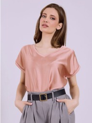 μπλούζα με συνδυασμό υφασμάτων sq7616.4615+8