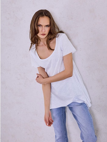 μπλούζα με ασύμμετρο τελείωμα sq9489.4670+1