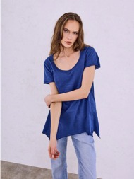 μπλούζα με ασύμμετρο τελείωμα sq9489.4670+6