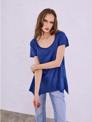 μπλούζα με ασύμμετρο τελείωμα sq9489.4670+6