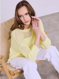 μπλούζα πλεκτή διάτρητη sq7587.4785+2