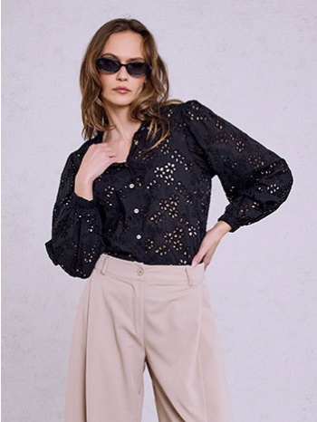 πουκάμισο κεντητό με balloon μανίκι sq8011.3376+2