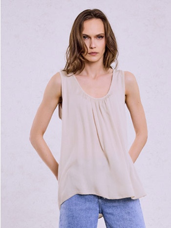 μπλούζα αμάνικη μονόχρωμη sq7587.4206+3