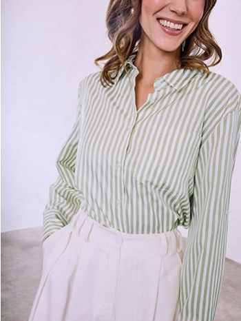 πουκάμισο ριγέ με βαμβάκι sq7561.3530+2