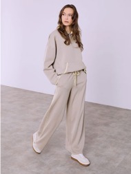 φόρμα wide leg με ρίγα ...