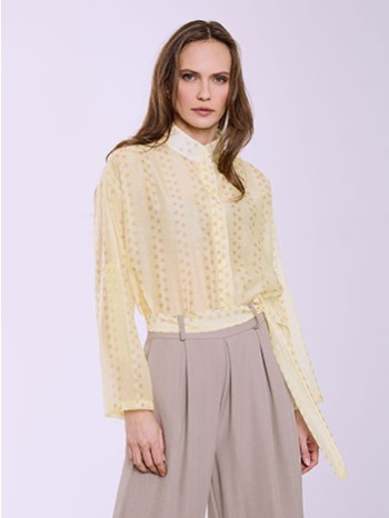 πουκάμισο ημιδιάφανο πουά sq7702.3811+3