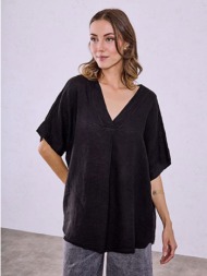 μπλούζα λινή με πιέτα sq7587.4581+4