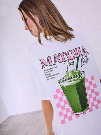 t-shirt matcha latte club sq453.4980+1