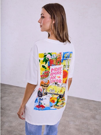 t-shirt με στάμπα αυτοκίνητο sq453.4978+1