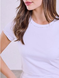t-shirt με πέρλες sq7958.4031+1